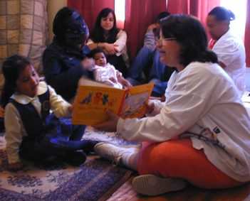 reading at the wellness center